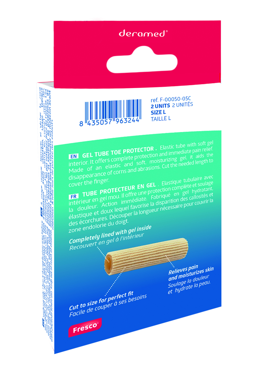 Tub gel protector cu striaţii - 2,5 X7,5 cm lungime; cod F-00050-05B - imagine 2